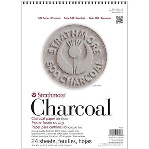 Strathmore Sheet Assorted Tint Charcoal Pad, 9” by 12”